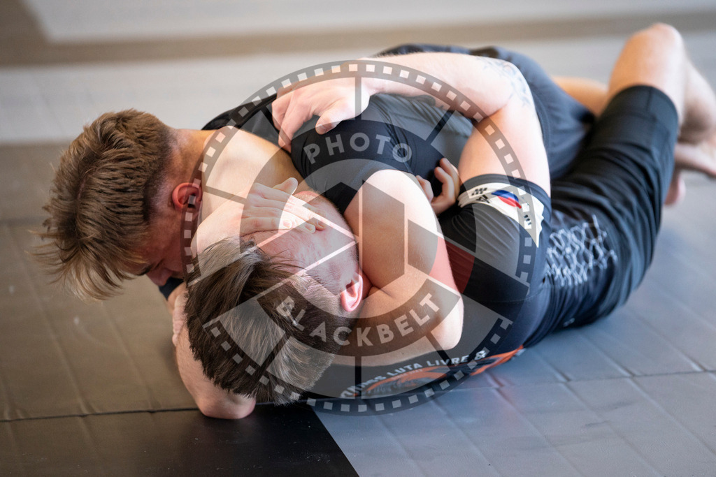 20240309PBB6498 | Fighters compete during the International Luta Livre (ILLCS) Spring Championship in Hannover, Germany, on March 9, 2024.