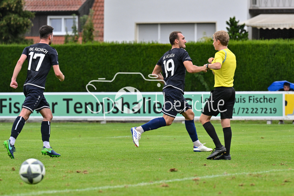 BC Aichach - FC Affing | Jubel nach 2-1 durch BC Aichach #19