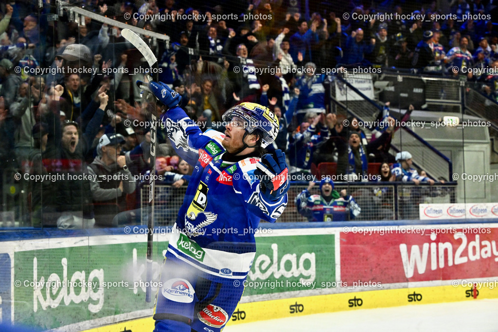 EC IDM WÄRMEPUMPEN VSV vs. Steinbach Black Wings Linz | Jubel #16 Kevin Hancock EC VSV, EC IDM WÄRMEPUMPEN VSV vs. Steinbach Black Wings Linz, EC IDM WÄRMEPUMPEN VSV vs. Steinbach Black Wings Linz am 04.03.2026 in Villach (Stadthalle Villach), Austria, (Photo by Bernd Stefan)