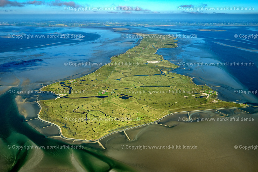 Langeness_ELS_1768300423 | LANGENEß 30.04.2023 Grasflächen- Strukturen einer Hallig- Landschaft auf der Nordsee- Insel Nordmarsch-Langeneß in Langeneß im Bundesland Schleswig-Holstein. // Green space structures a Hallig Landscape in Langeness in the state Schleswig-Holstein. Foto: Martin Elsen