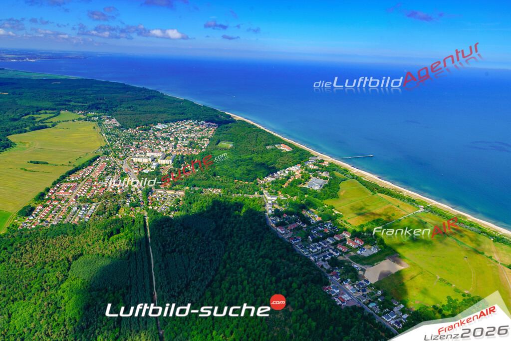 Das Luftbild der Stadt Graal Müritz wurde 2018 vom Flugzeug heraus erstellt (keine Drohne) Aufnahmehöhe ca.400 Meter- hohe Auflösung für beste Druck-Qualität