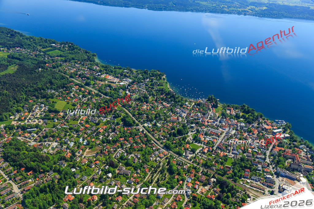 Luftbild von  Tutzing - Luftaufnahme wurde 2015 von https://frankenair.de mittels Flugzeug (keine Drohne) erstellt - die Geschenkidee