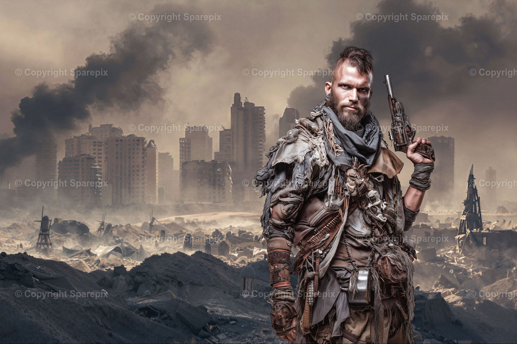 Apocalypse_Portfolio | Compositing: AI-model + AI-generated i2i backplate - Realisiert mit Pictrs.com