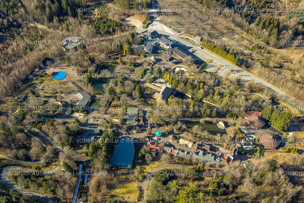 Kirchhundem250308714Rinsecke_PanoramaPark | Luftbild, Panorama Park Sauerland, Freizeitpark mit Attraktionen, Rinsecke, Kirchhundem, Sauerland, Nordrhein-Westfalen, Deutschland