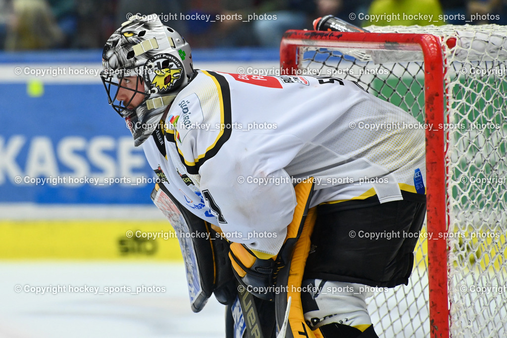 EC IDM Wärmepumpen VSV vs. HC Pustertal 8.10.2023 | #1 SMITH Jacob HC Pustertal, EC IDM Wärmepumpen VSV vs. HC Pustertal 8.10.2023, EC IDM Wärmepumpen VSV vs. HC Pustertal am 08.10.2023 in Villach (Stadthalle Villach), Austria, (Photo by Bernd Stefan)