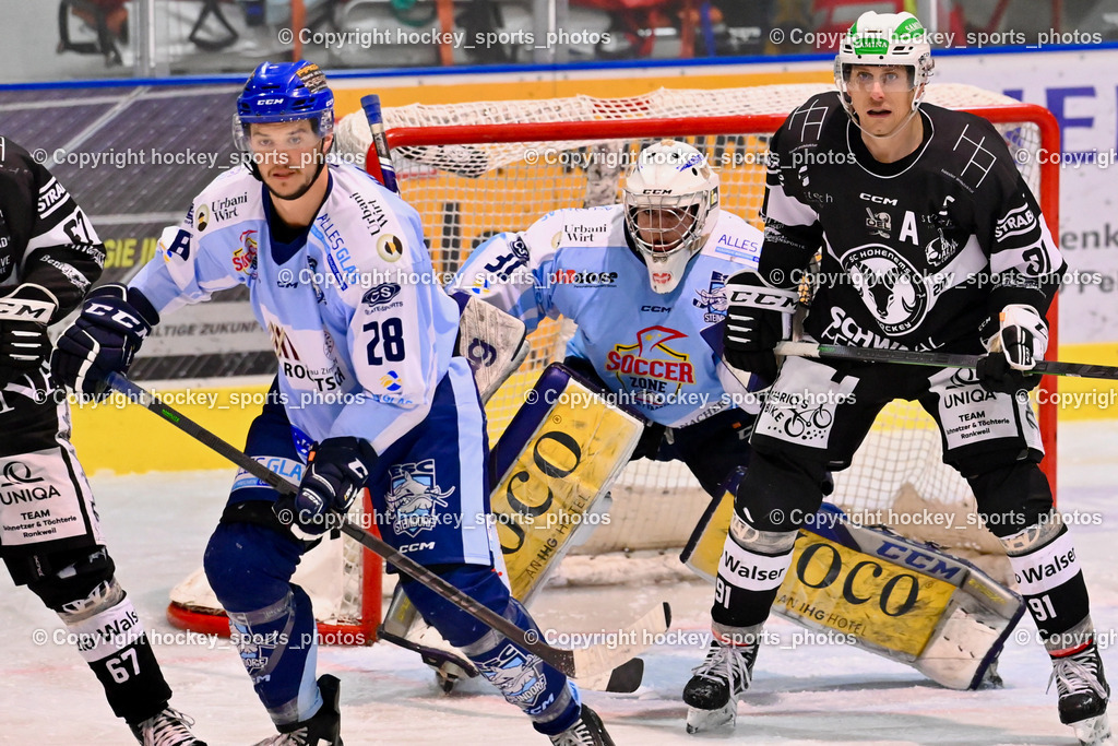 ESC Steindorf vs. SC Hohenems 11.3.2023 | #28 Bacher Stefan, #31 Steiner Paul, #91 Grabher Meier Martin