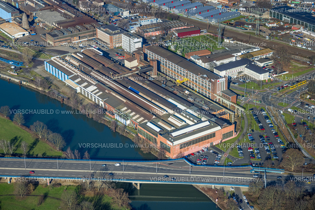 Muelheim230201210 | Luftbild, Friedrich Wilhelms-Hütte, am Fluss Ruhr, Altstadt II, Mülheim an der Ruhr, Ruhrgebiet, Nordrhein-Westfalen, Deutschland