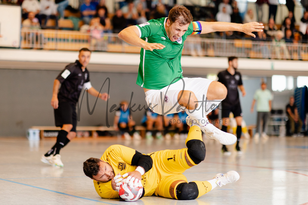 Futsal-Bundesliga, Saison 2025/2026, 4. Spieltag: SC Preußen Münster - SV Pars Neu-Isenburg | Futsal-Bundesliga, Saison 2025/2026, 4. Spieltag, SC Preußen Münster empfängt SV Pars Neu-Isenburg in der Universitäts-Sporthalle in Münster. Foto: sportfotografie.ms | Markus Paletta - Realisiert mit Pictrs.com