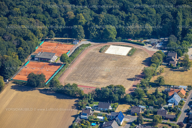 Dinslaken220806451 | Luftbild, Sportplatz MTV Rheinwacht Dinslaken, Tennisplätze, Eppinghoven, Dinslaken, Ruhrgebiet, Nordrhein-Westfalen, Deutschland
