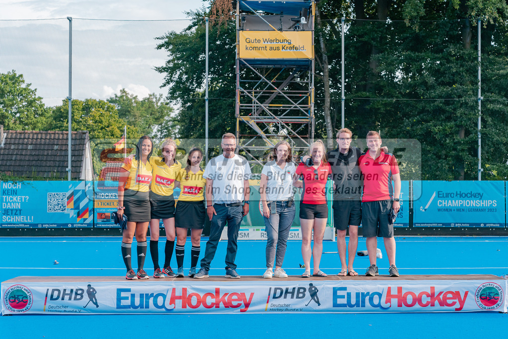 HK_20230716_902514 | Euro Hockey WU18 Siegerehrungen Championship Girls &amp; Boys am 16.7.2023 CHTC , Krefeld ,