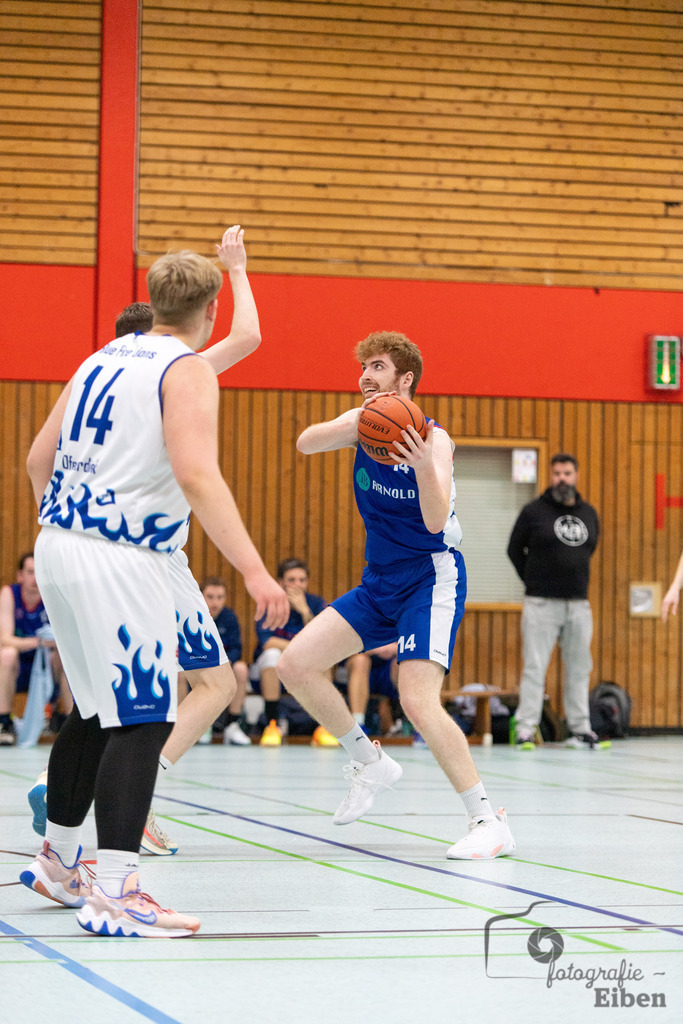 SV Ofenerdiek-TuS Ofen | SV Ofenerdiek (weiß)-TuS Ofen (blau) am 18.02.2024 in Ofenerdiek (Sporthalle Lagerstraße), Deutschland, Photo: Philip Eiben 2023 - Realisiert mit Pictrs.com