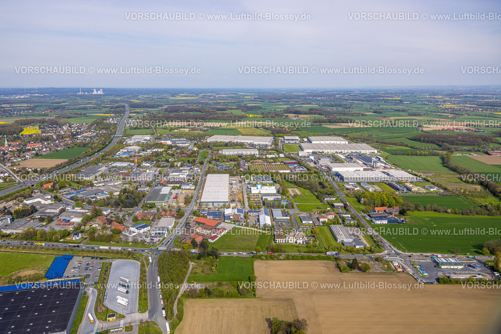 Hamm230404978 | Luftbild, Gewerbegebiet Oberster Kamp, Druckzentrum Hamm, Stadtbezirk Rhynern, Hamm, Ruhrgebiet, Nordrhein-Westfalen, Deutschland