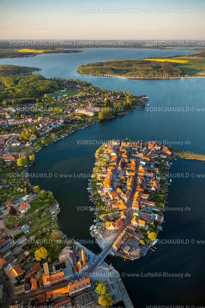 Malchow14043523 | Malchow mit Malchower See und Altstadtinsel mit Alter Markt,  Malchow, Mecklenburgische Seenplatte, Mecklenburger Seenplatte  , Mecklenburg-Vorpommern, Deutschland