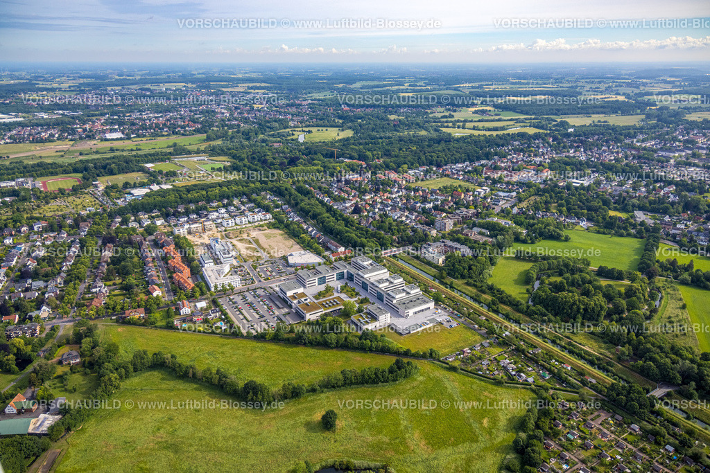 Hamm220600013HSHL | Luftbild, Hochschule Hamm-Lippstadt, HSHL, Campus Hamm, Baustelle und Neubau WissenschaftsQuartier SCI:Q Science Quarter Hamm Paracelsuspark, Uentrop, Hamm, Ruhrgebiet, Nordrhein-Westfalen, Deutschland
