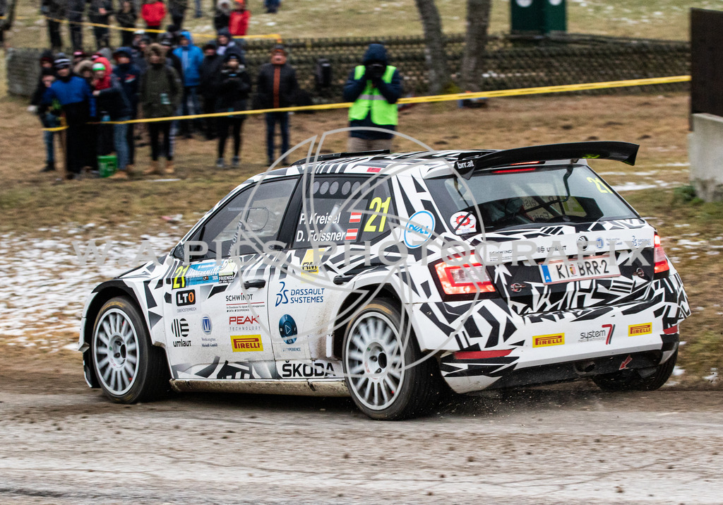 Sportmediapics-04012086478   | Jännerrallye 2020, AUSTRIA, 04-05. jänner 2020 -  Image shows: Philip Kreisel/Daniel Foissner (AUT, Skoda Fabia R5)
Keywords: Motorsport, Rallye, Jänner, St.Oswald, Sport.
Photo: Sportmediapics/Andreas Willdoner