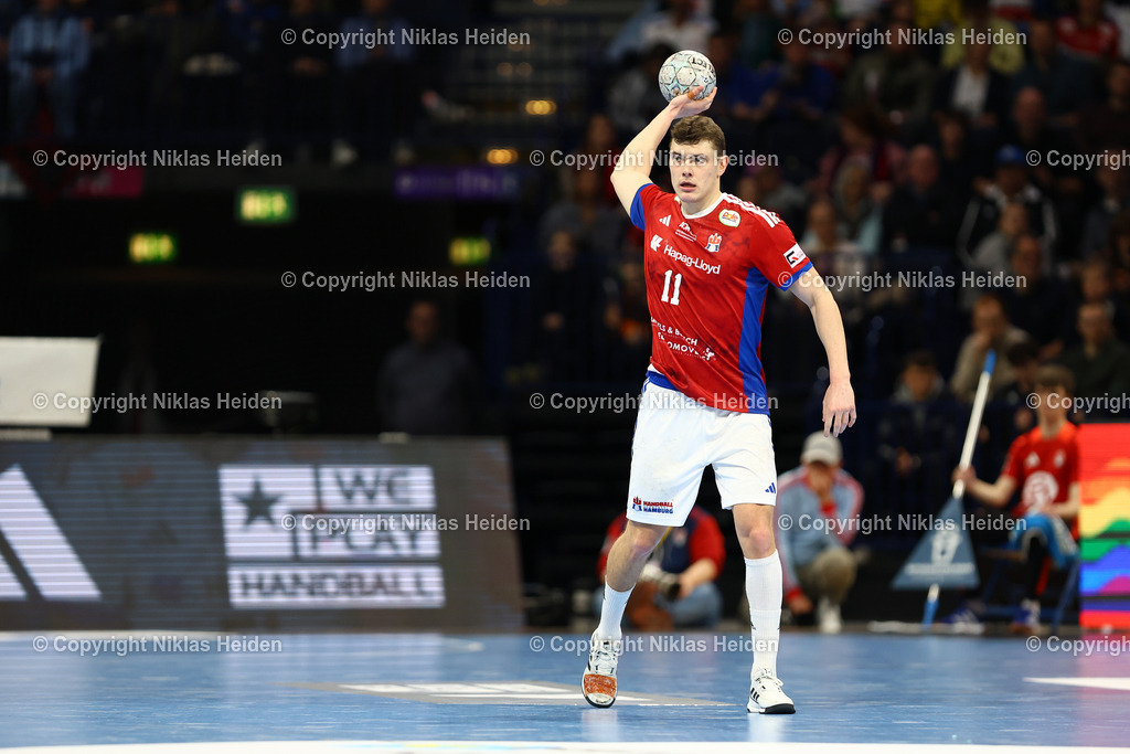 NH_HSVHamburg_MTMelsungen_HandballBundesliga_22022026 | #11 Nicolaj Jörgensen (Handball Sport Verein Hamburg)Handball I Herren I Bundesliga (Daikin HBL) I Saison 2025-2026 I 22. Spieltag I Handball Sport Verein Hamburg - MT Melsungen I 22.02.2026 I Barclays Arena