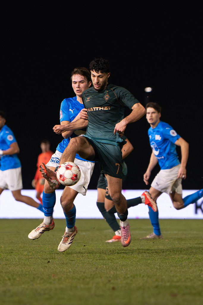 Fußball I Herren I Saison 2025-2026 I Regionalliga Nord I 25. Spieltag I TuS Blau-Weiß Lohne - Werder Bremen II I 5784 | Safa Yildirim (7, SV Werder Bremen II) - Realisiert mit Pictrs.com