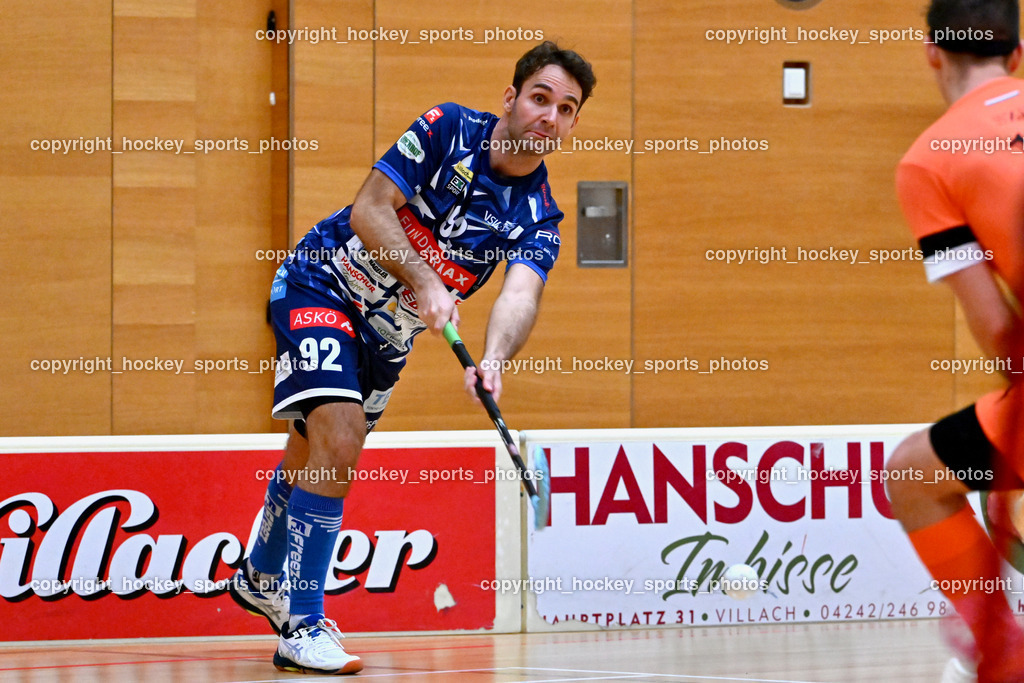 VSV Unihockey vs. SZPK Floorball | #92 Ingolf Natmessnig VSV Unihockey, VSV Unihockey vs. SZPK Floorball, VSV Unihockey vs. SZPK Floorball am 23.11.2024 in Villach (Ballspielhalle St. Martin), Austria, (Photo by Bernd Stefan)