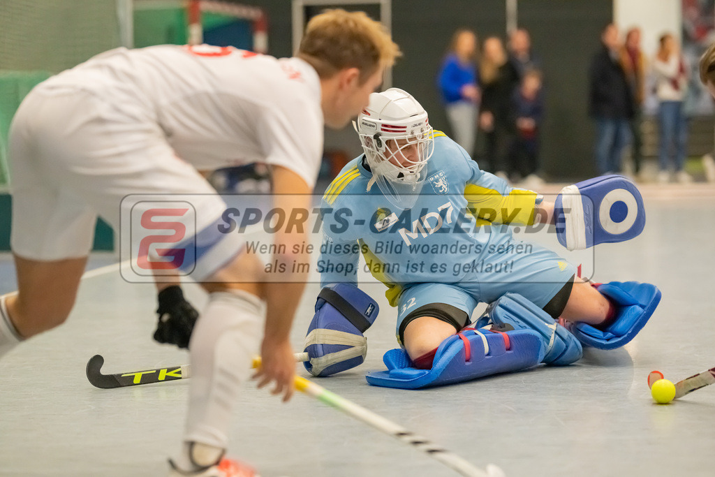 HK_20230107_102262 | 1. Bundesliga ( Halle ) Herren Düsseldorfer HC -  Crefelder HTC am 7.1.2023 Düsseldorfer HC, Düsseldorf , Zickler Anton Torwart ( Düsseldorfer HC #32 )