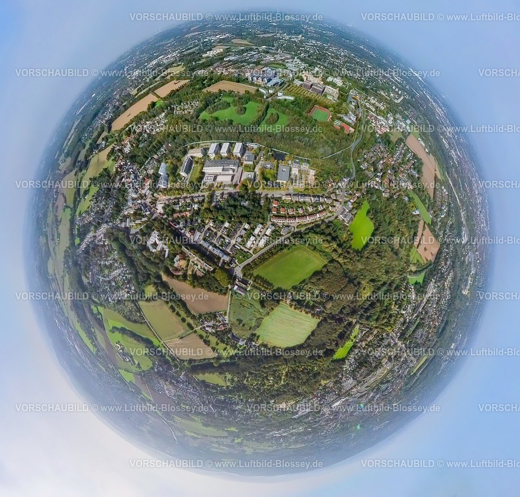 Dortmund231090030UniversitaetSued | Luftbild, TU Technische Universität Dortmund Campus Süd, Technologiezentrum, Erdkugel, Fisheye Aufnahme, Fischaugen Aufnahme, 360 Grad Aufnahme, tiny world, Eichlinghofen, Dortmund, Ruhrgebiet, Nordrhein-Westfalen, Deutschland