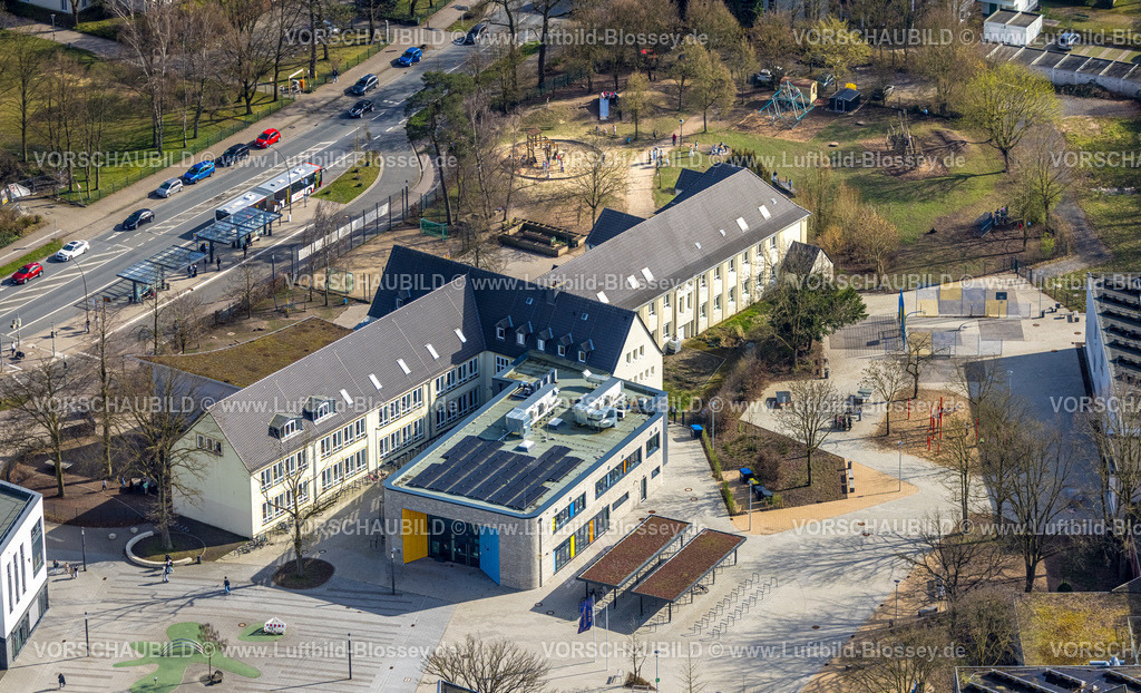 Selm260307027 | Luftbild, Gem. Grundschule Overbergschule und Kinder Spielplatz, Campus 1, Beifang, Selm, Münsterland, Nordrhein-Westfalen, Deutschland