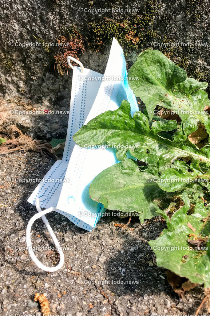 Corona_ 5 Jahre Covid Lockdown_ 15.03.2025-71 | 15.03.2025, Linz, AUT, Corona, 5 Jahre Covid Lockdown, im Bild Stadtansichten, Themenbild, Maske, Strasse, weggeworfen, Schutz, SARS, Virus