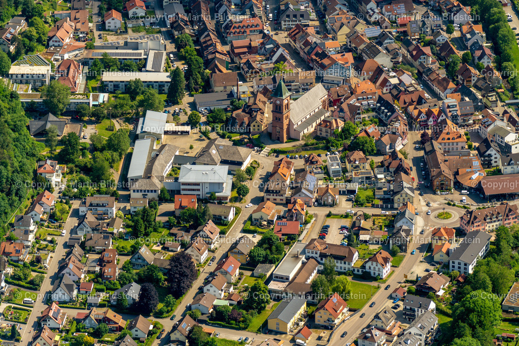 Elzach-1-6-23-12 | Bilder Fotos Luftbilder Luftaufnahmen Deutschland Süden Westen Schwarzwald Baden Württemberg  