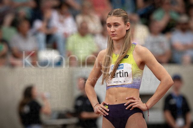 Golden Oval; Dresden, 31.05.2026 | DRESDEN , GERMANY - MAY 31:  Johanna Martin (GER / Germany) during the Golden Oval Continental Tour Silver meeting on May 31, 2026 at Heinz-Steyer-Stadion in Dresden, Saxony, Germany.