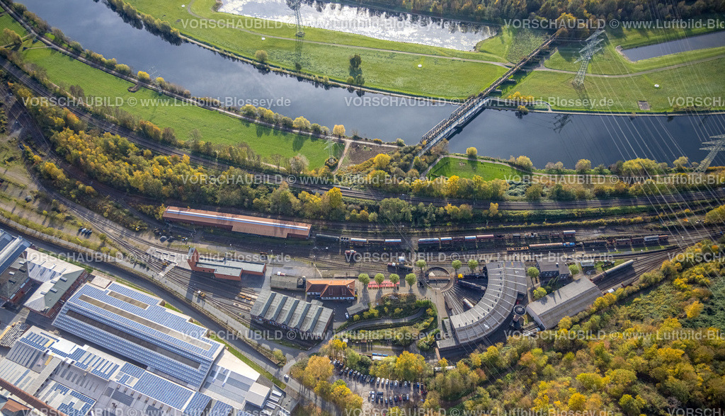 Bochum221100763 | Luftbild, Eisenbahnmuseum Bochum, Ringlokschuppen, Fluss Ruhe und Eisenbahnbrücke Dahlhausen, Dahlhausen, Bochum, Ruhrgebiet, Nordrhein-Westfalen, Deutschland