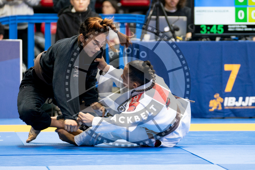 20240124PBB02142 | Fighters compete during the second day of the IBJJF European Championship in Paris, France, on January 24, 2024.