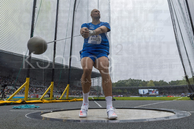 Deutsche Leichtathletik-Meisterschaften; Bochum-Wattenscheid, 26.07.2026 | Lukas Winkler (LAC Erdgas Chemnitz), Hammerwurf; Deutsche Leichtathletik-Meisterschaften am 26.07.2026 im Lorheide-Stadion, Bochum-Wattenscheid (Nordrhein-Westfalen).