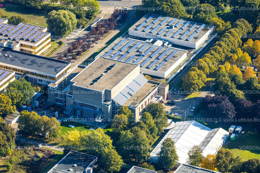 Unna220900146 | Luftbild, Stadthalle Unna und Hellweg-Sporthallen
mit Solardach, Königsborn, Unna, Ruhrgebiet, Nordrhein-Westfalen, Deutschland