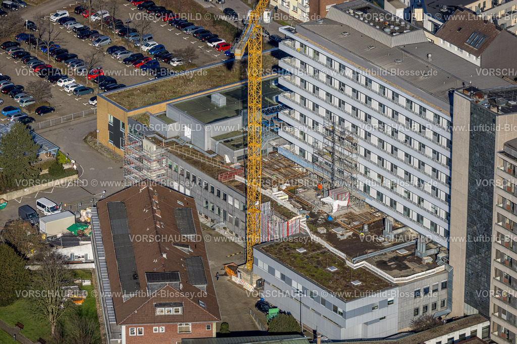 Luenen230204115 | Luftbild, St. Marien Hospital, Baustelle, Lünen, Ruhrgebiet, Nordrhein-Westfalen, Deutschland