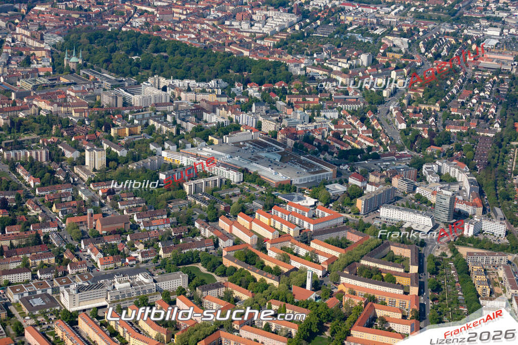 aktuelles Luftbild von Schoppershof Nuernberg  - Luftaufnahme wurde 2019 von https://frankenair.de mittels Flugzeug (keine Drohne) erstellt.
