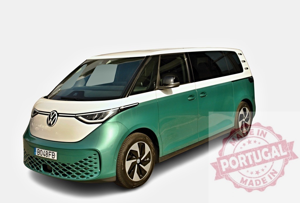 Volkswagen ID. Buzz showcasing its innovative electric engine and modern design | Modern electric Volkswagen ID. Buzz minivan boasting its two-tone paint job and sustainable technology - Realisiert mit Pictrs.com