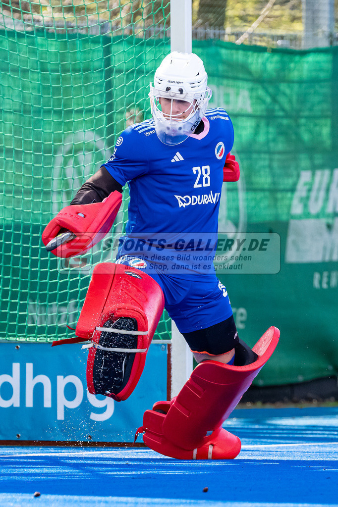 HK_20240323_109866 | 1. Bundesliga Hockey Herren Crefelder HTC - Mannheimer HC am 23.3.2024 Crefelder HTC  Hüttenallee, Krefeld , Florian Simon ( Torwart Mannheimer HCV #28 )