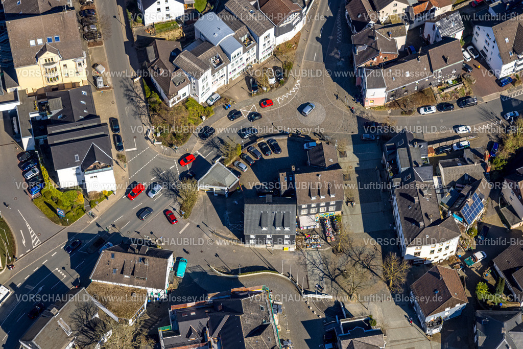 Herdecke250303370 | Luftbild, Stiftsplatz und Viehmarktbrunnen, Herdecke, Ruhrgebiet, Nordrhein-Westfalen, Deutschland