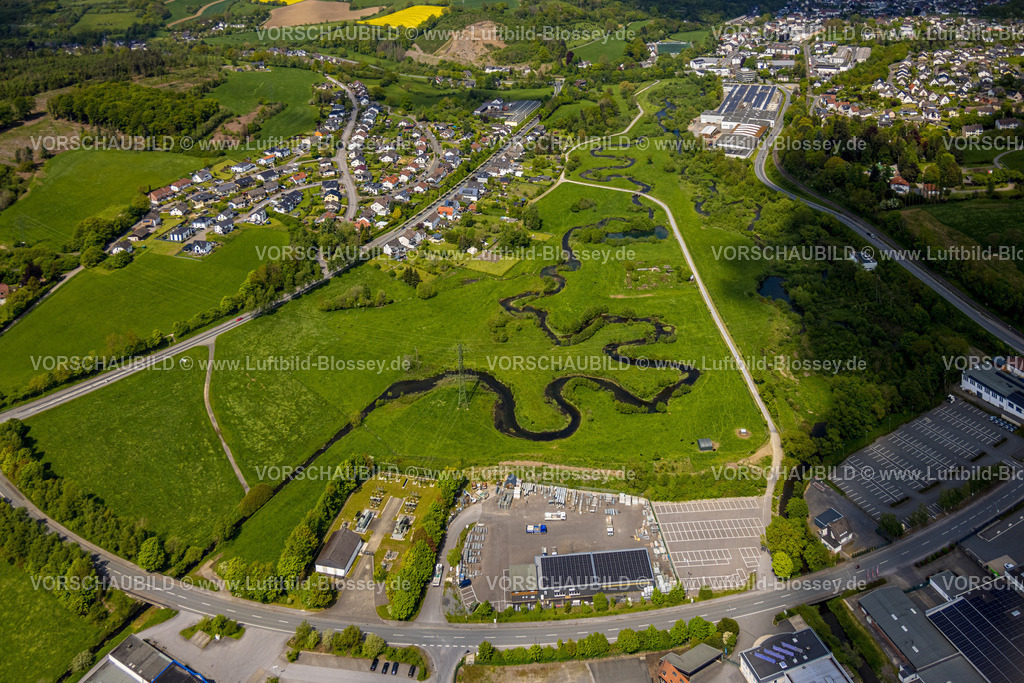 Sundern230504714Langscheid | Luftbild, Sorpe Flussmäander, Hachen, Sundern, Sauerland, Nordrhein-Westfalen, Deutschland