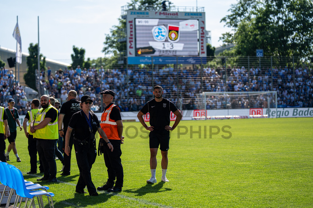 Stuttgarter Kickers vs. SG Sonnenhof Großaspach, Fussball, WFV-Pokal, Finale, 23.05.2026 | Lucca Volkmer (Pressesprecher SG Sonnenhof Großaspach),Stuttgarter Kickers vs. SG Sonnenhof Großaspach, Fussball, WFV-Pokal, Finale, 23.05.2026