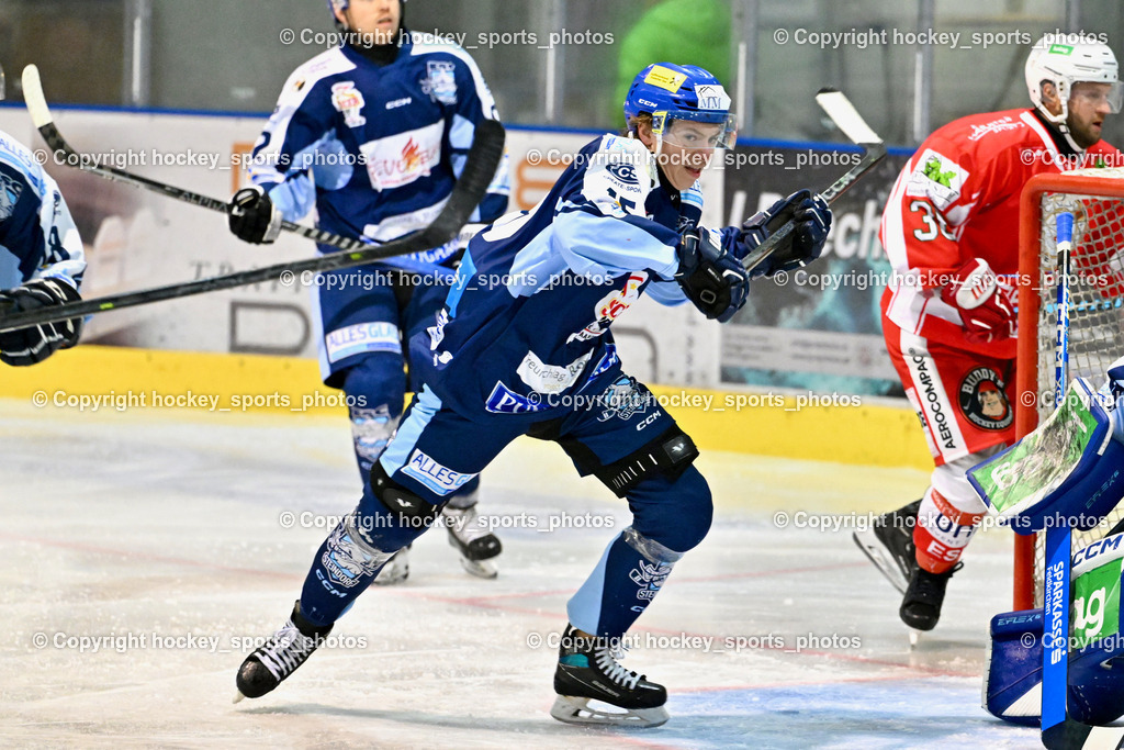 ESC Steindorf vs. ESV Ferlach | #15 Hobitsch Samuel ESC Steindorf, ESC Steindorf vs. ESV Ferlach, ESC Steindorf vs. ESV Ferlach am 19.10.2024 in Steindorf (Ossiachersee Halle), Austria, (Photo by Bernd Stefan)