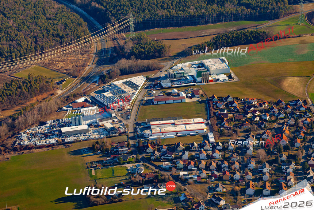 Das Luftbild der Stadt Weidhausen Coburg wurde 2019 vom Flugzeug heraus erstellt (keine Drohne) Aufnahmehöhe ca.400 Meter- hohe Auflösung- beste Druck-Qualität garantiert!