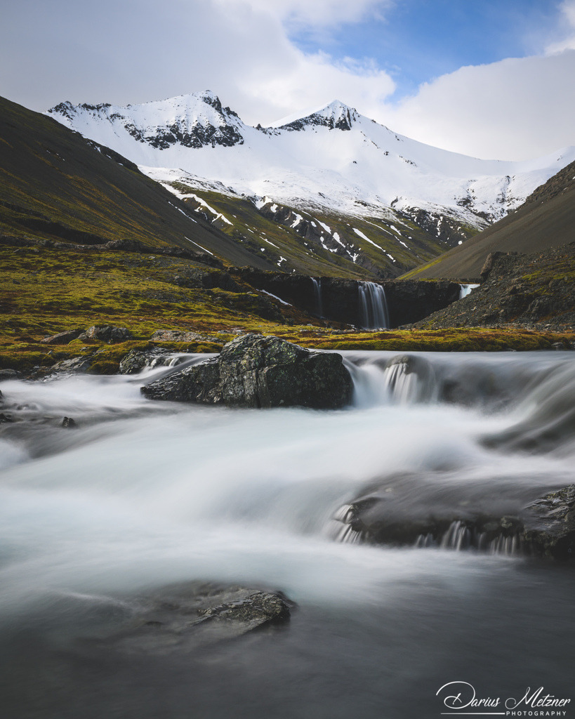 Der Skutafoss Waserfall | Der Skutafoss Wasserfall auf Island