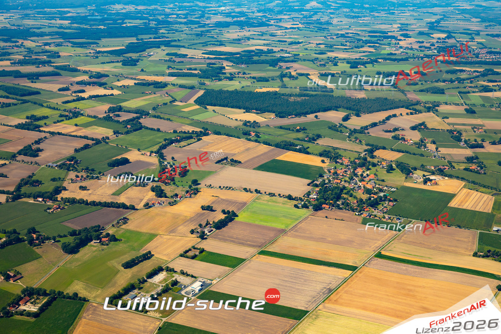 Die Luftaufnahme Drohne - Stemwede wurde 2022 vom Flugzeug aus (keine Drohne) erstellt. Hohe Auflösung -für große Poster und Wandbilder geeignet - Garantiert!
