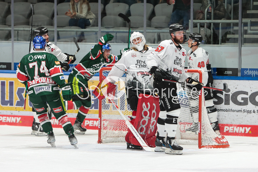 Augsburger Panther - Koelner Haie | Justin VOLEK (AEV #9) trifft zum 2-0 fuer die Panther