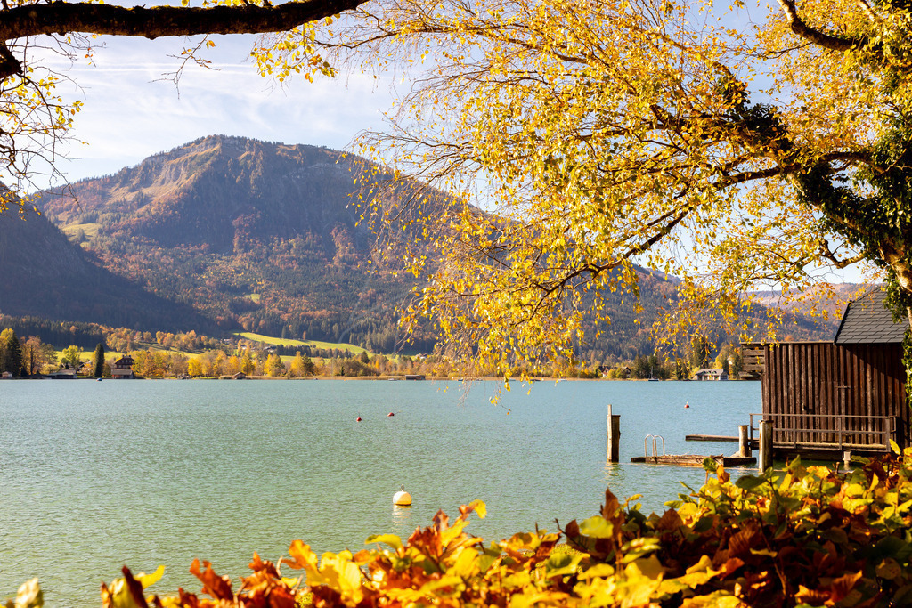 Herbst am Wolfgangsee | Ihre Fotografin im Lungau, ihre Fotografin im Mostviertel, Wandbilder Onlineshop, Imagefotos für Ihr Unternehmen,  - Realisiert mit Pictrs.com