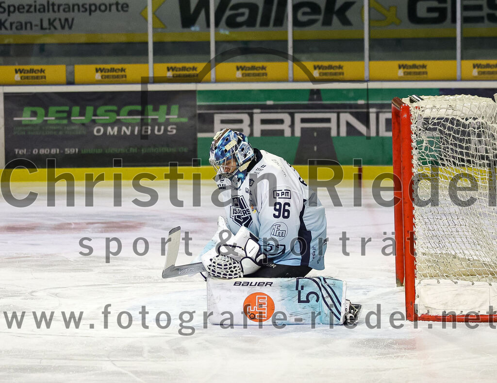 2026-01-06_017_TSV_Erding_gegen_EV_Lindau_Islanders | Erding, Deutschland, 06.01.2026:Eishockey, Oberliga Süd 2025 / 2026, 35. Spieltag, TSV Erding gegen EV Lindau Islanders, Endergebnis: 2:5Torwart Daniel Filimonov (EV Lindau Islanders, #96)Foto: Christian Riedel / fotografie-riedel.net