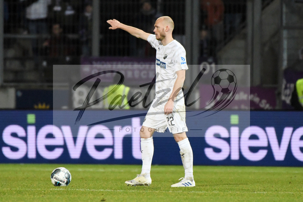 20200129_OSNSVS_0062JPG | Fußball, Herren: Gerrit Nauber (SV Sandhausen) in Aktion, am Ball, Einzelaktion beim Spiel der 2. Bundesliga zwischen VfL Osnabrück vs. SV Sandhausen am 29.01.2020 im Stadion an der Bremer Brücke in Osnabrück, Deutschland.(Foto von Nico Paetzel) - Realisiert mit Pictrs.com