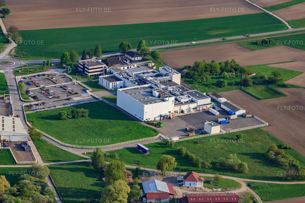 Luftbild: Catalent Pharma Solutions in Beinheim im Bundesland Bas-Rhin in Frankreich. – Foto: IMG_39466.jpg vom 14.04.2011 durch Werner Riehm/FLY-FOTO.de – Auflösung des Originals: 4617 x 3078 px – Leading Global CDMO Pharma Solutions | Catalent