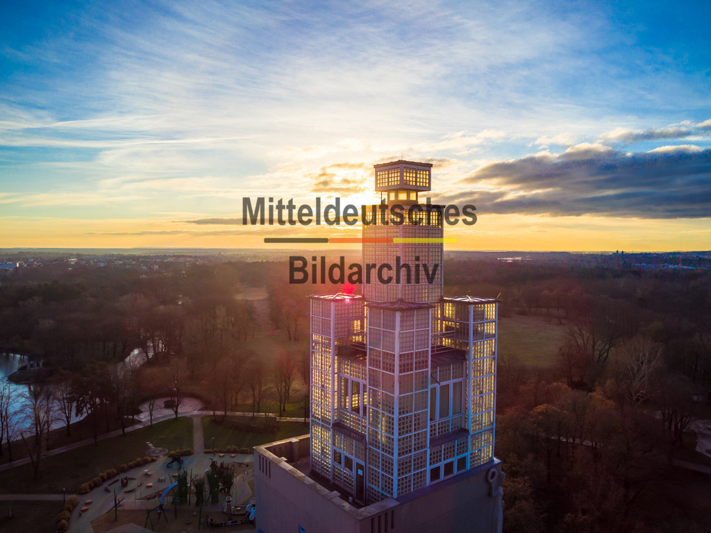 3Magdeburg Aussichtsturm--2 | Albin-Müller Turm bei Sonnenaufgang - Realisiert mit Pictrs.com