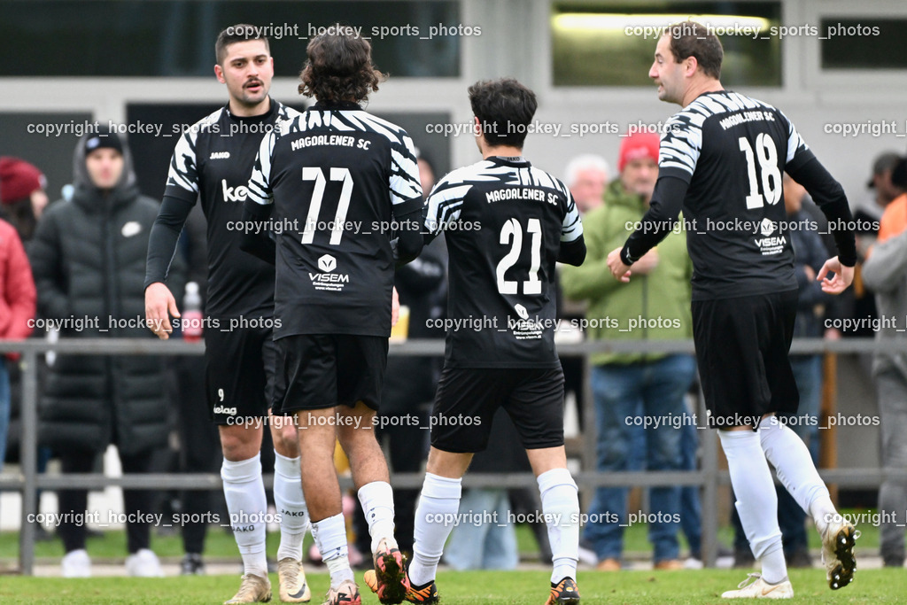 MSC Magdalen vs. SV Wernberg | Jubel MSC Magdalen Mannschaft, #9 Mario Dolinar MSC Magdalen, #77 Saif Moussa MSC Magdalen, #21 Gianluca Rabitsch MSC Magdalen, #18 Daniel Brandauer MSC Magdalen, MSC Magdalen vs. SV Wernberg, MSC Magdalen vs. SV Wernberg am 10.11.2024 in Magdalen (Sportplatz Magdalen), Austria, (Photo by Bernd Stefan)